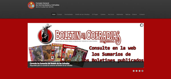 Diseño páginas web para Hermandades