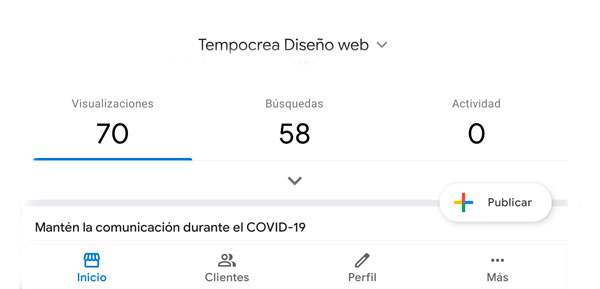 activar chat de google my business